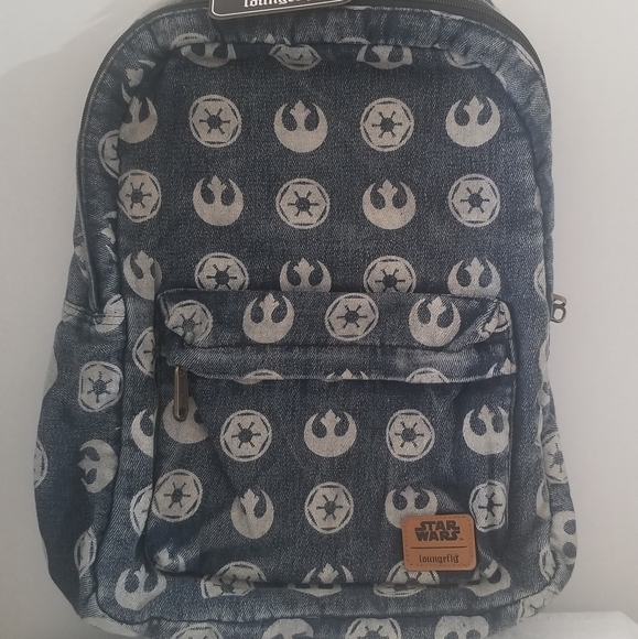 Loungefly Other - Loungefly Star Wars Denim AOP backpack